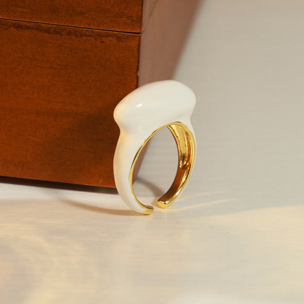 Drop-shaped Open Ring